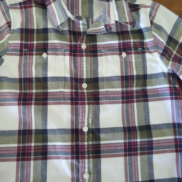 Janie & Jack boy's Plaid Brushed Twill long sleeve Button Down shirt size 8 GUC - Picture 4 of 7
